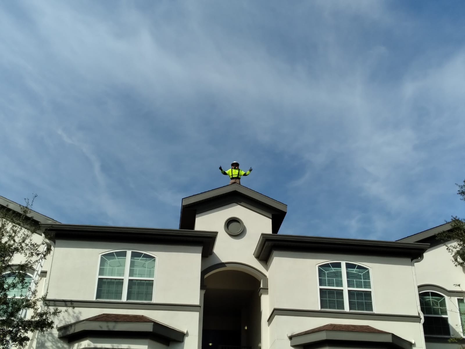 Rooftop and solar panel cleaning